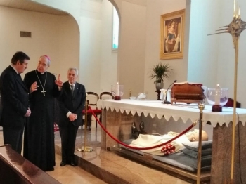Mgr Caputo, Assesseur, et le Gouverneur Général à Pompéi